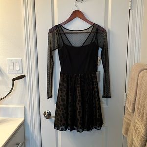 Black mini dress